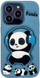 Husë 3D Panda me mbajtëse iPhone 13 Pro, silikoni, shumëngjyrëshe