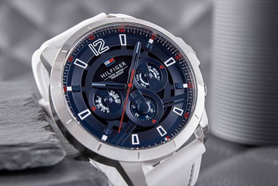 Машки часовник Tommy Hilfiger Luca 1792148, кварц, не’рѓосувачки челик, сребрен