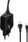 Karikuesi NETWORK CHARGER 2.4A + CABLE MICRO USB BLACK SOMOSTEL 2400mAh 2XUSB DUAL SMS-A139
