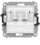 Prizë dyfishe kompjuterike Icon RJ45 Cat.5e, montim i brendshëm, e bardhë