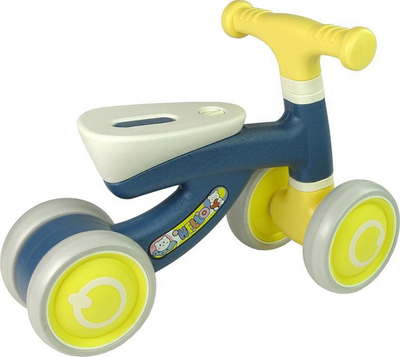 Biçikletë për fëmijë Import Leantoys, e kaltër/ e verdhë