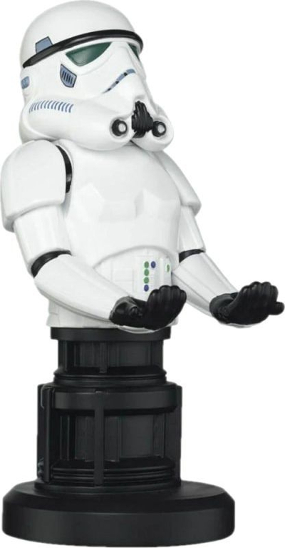 Mbajtëse kontrollori Exquisite Gaming Star Wars Stormtrooper, figurë 21 cm, për gamepad dhe telefon, e bardhë