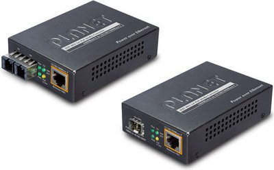 Konvertues rrjeti Planet GTP-805A, Gigabit PoE+, port SFP, blu