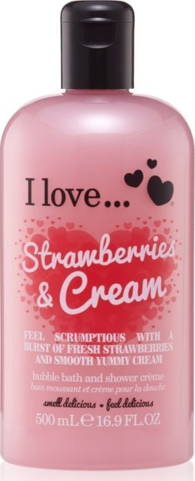 Крем за туширање I Love Strawberries, 500ml