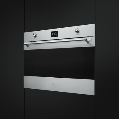 Furrë SMEG Classica SF9390X1, 90cm, 3100 W, e hirtë/zezë