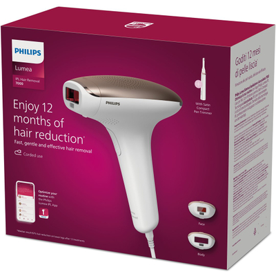 Epilator IPL Philips Lumea BRI921/00, për trup dhe fytyrë, set me trimmer