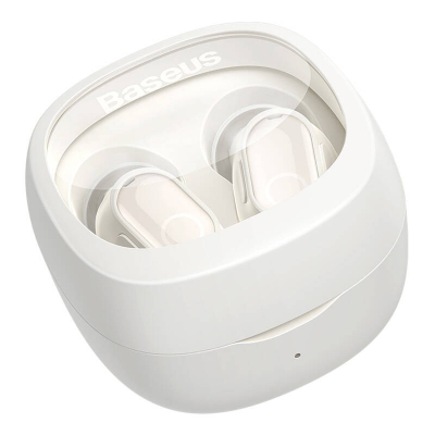 Слушалки Baseus Bowie WM02, TWS без жици, Bluetooth 5.3, бели