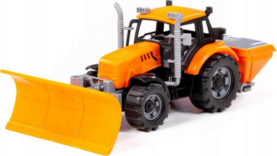Lodër traktor bore Wader Polesie Progress, me plug bore, 31cm, portokalli