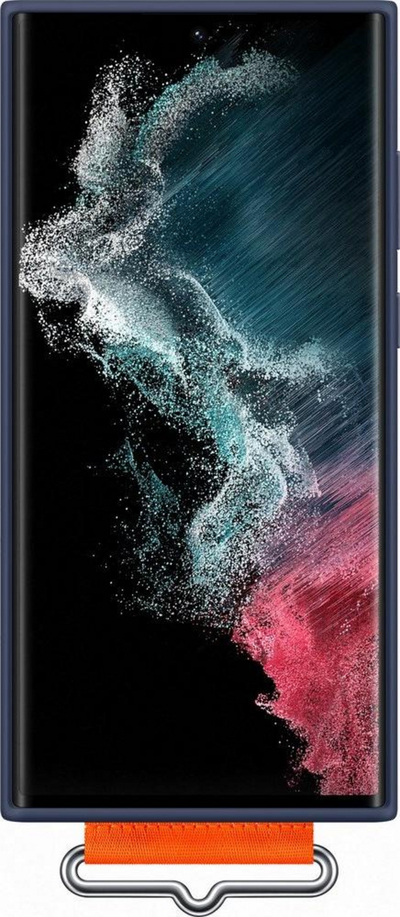 Mbështjellëse me rrip për Galaxy S22 Ultra, e kaltër e errët