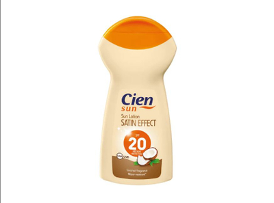 Krem dielli Cien SPF 20 me efekt satin dhe aromë kokosi, 250ml