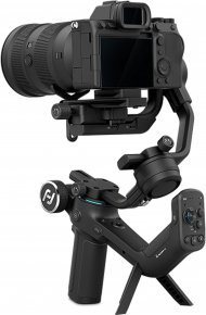 Stabilizator gimbal FeiyuTech Scorp C për DSLR dhe kamera mirrorless, me dorezë të rehatsme, i zi