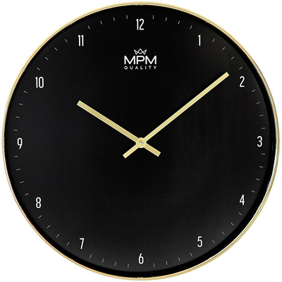 Orë muri MPM Quality Goldie E01.4329.8090, e zezë