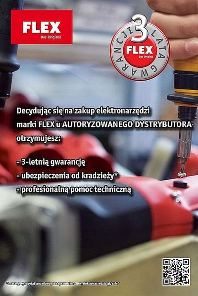 Makine lustruese FLEX 405817, me rrymë, 80 mm, e kuqe e zezë