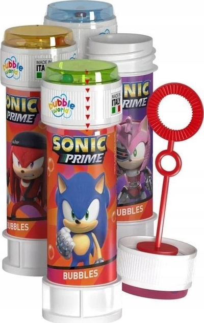 Solucion me flluska sapuni Bubble World Sonic Bubbles, 60 ml, për kalamaj