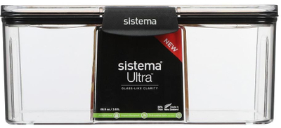 Enë ruajtje Sistema Tritan Ultra Rectangle, 2.63L, transparente