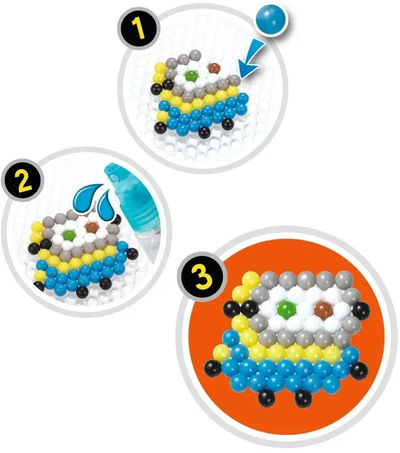 Set krijues me rruaza Aquabeads Minions The Rise of Gru, 31605, shumëngjyrësh