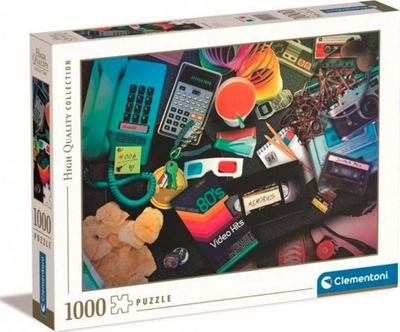 Puzzle Clementoni Nostalgia 80, 1000 copa, 70 x 50 cm, shumngjyra