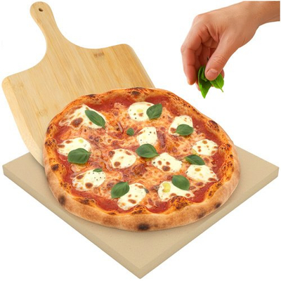Gur për pizza Ruhhy 26916, kordierit, me shpatull bambuje, bezhë