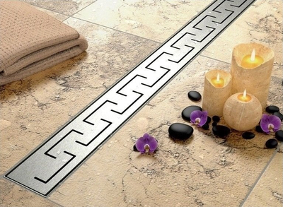 Kanal linear kullimi Hydroland GREEK 800, 80 cm, çelik inox, për dush me pllaka