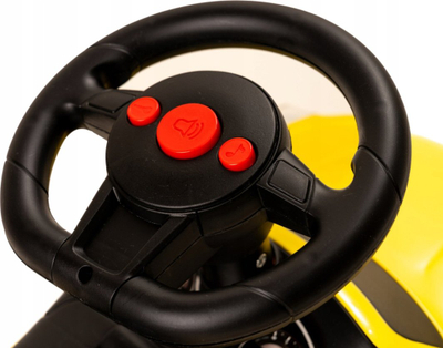 Makine lodër ecëse Teka Ride-on, drita dhe tinguj, e verdhë