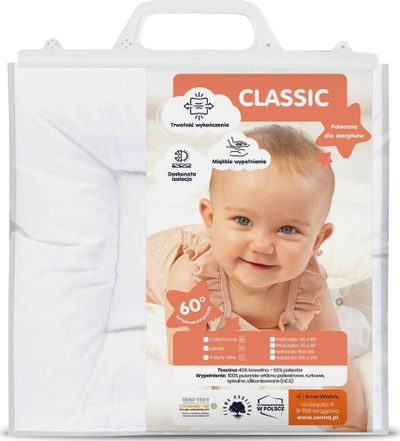 Jastëk për bebe Classic, 35 x 40 cm