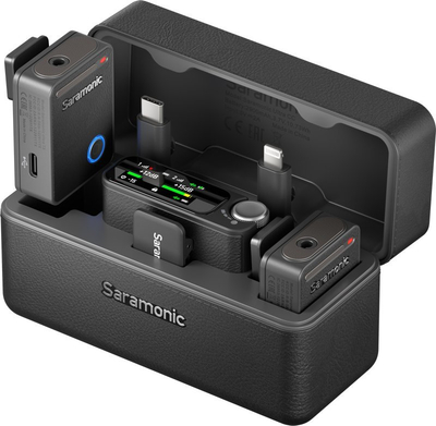 Mikrofon pa tela Saramonic Ultra 01, set dual, wireless, i zi