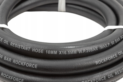 Zorrë gome Rockforce, 10mm, 5m, e përforcuar rezistente ndaj vajit