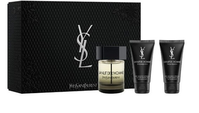 Set për meshkuj Yves Saint Laurent La Nuit De L'Homme, EDT 100 ml + xhel dushi 2 x 50 ml