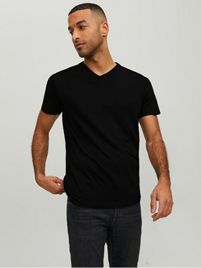 Maicë Jack&Jones JJEORGANIC Standard Fit, e zezë
