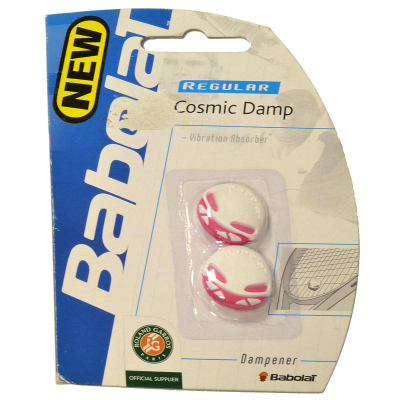 Dampener tenisi Babolat Cosmic Damp, set me 2 copë, i bardhë me rozë
