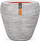 Vazo zbukuruese Capi Europe Taper Round Rib NL, 42x38 cm, ivory e bardhë