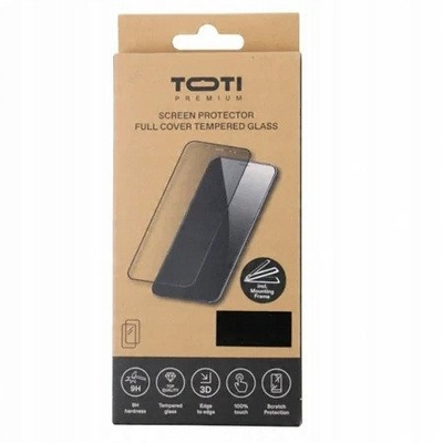 Xham mbrojtës Toti për Samsung Galaxy S24, tempered glass 9H, full glue, me kornizë të zezë