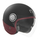 Helmetë jet për motor Nox Premium Heritage, për të rritur, retro, e zezë