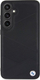 Këllëf telefoni BMW për Samsung Galaxy S24 Plus, lëkurë e vërtetë, i zi