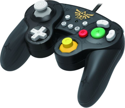 Gamepad Nintendo Hori Battle Pad Legend of Zelda NSW108U, me kabllo, për Nintendo Switch, i artë