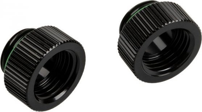 Adapter uji Bitspower Touchaqua, G1/4 mashkull në femër, set 2 copë, i zi