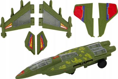 Avjon lodër F35 Military Combat, me drita edhe zëra, jeshil