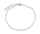 Byzylyk argjendi Arika, gur natyral moonstone, 18-21 cm, argjend