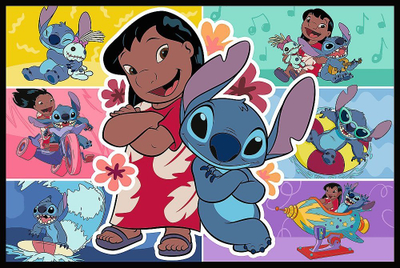 Puzzle Trefl Disney Lilo &amp; Stitch, 200 pjesë, shumëngjyrësh