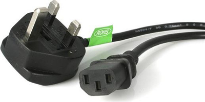 Kabllo energjie StarTech BS 1363 - C13 UK (PXT101UK3M), 3 m, e zezë