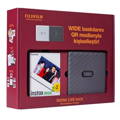 Set Fujifilm Instax Wide, i hirtë (printer, 20 filma)