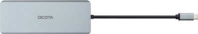Hub USB C DICOTA D32065, USB 3.2 Gen 1, 100W PD, argjendtë