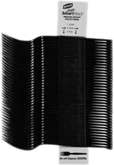 Pirunë plastikë Dixie SmartStock, set rimbushës 960 copë, polistiren, të zinj