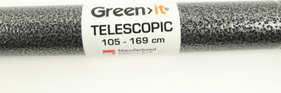Skrap për fuga Green>it, me dorezë teleskopike 105-169 cm, çelik, kapje e butë