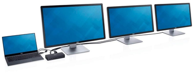 Stacion dokimi Dell USB 3.0 Ultra HD/4K D3100, e zezë