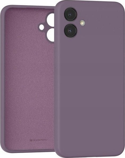 Kapak telefoni Mercury Silicone për Samsung Galaxy A05 A055, silikon i butë, përputhet me karikim wireless, ngjyrë vjollcë