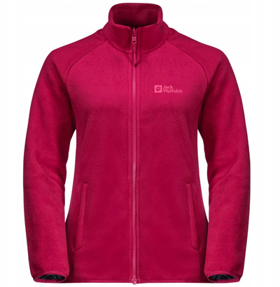 Xhaketë grash Jack Wolfskin Nature Corduroy Jacket, poliestër, me zinxhir, vjollcë