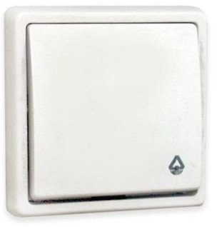 Buton i ndriçuar Vila P110-012 V ST150, pushbutton me çelës, i bardhë