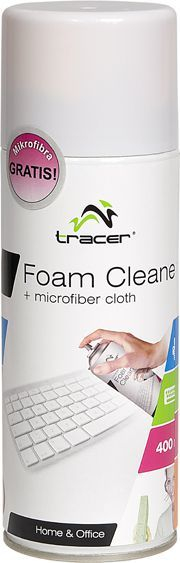 Shkumë pastruese për tastierë Tracer + leckë pastrimi, 400 ml