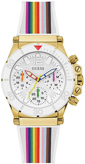 Orë dore për femra Guess Active Rainbow GW0432L1, e artë/shumëngjyrëshe